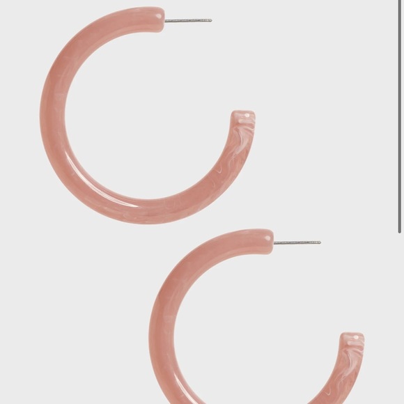 Banana Republic Jewelry - Banana Republic Resin Hoop Earrings